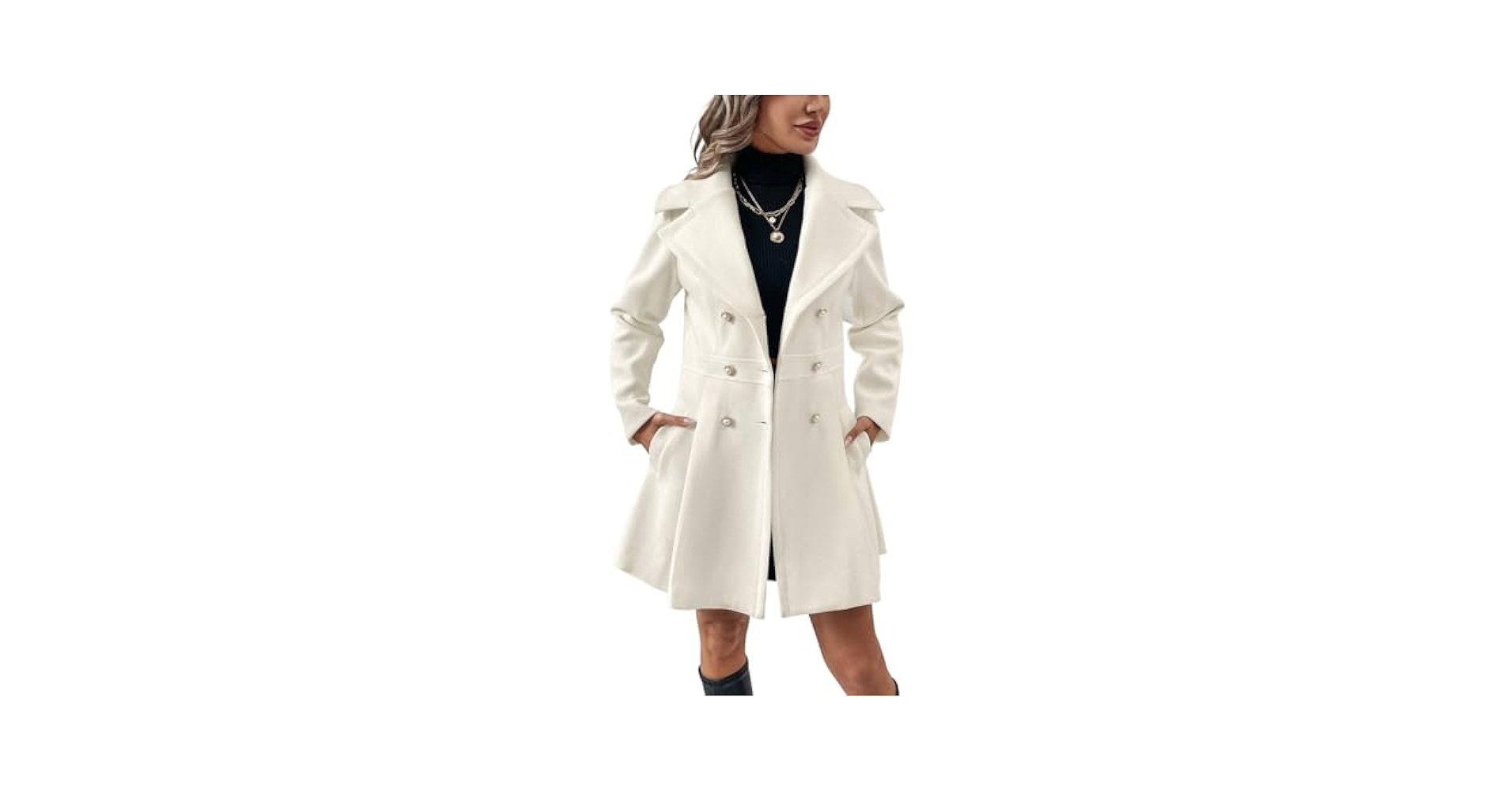 MMM「coat with elongated necklines」44 Wankang Men's Business Casual Trench Coat Notched Collar